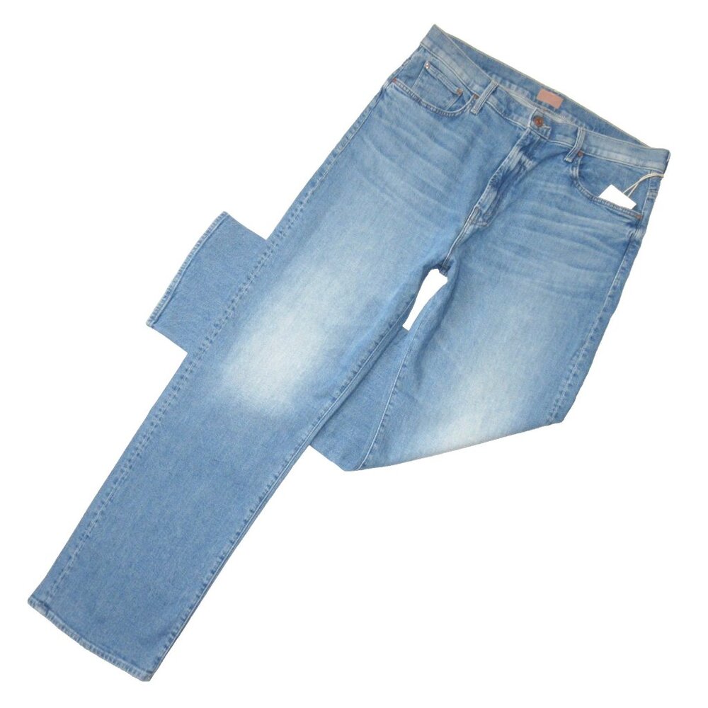 NWT Mother The Ditcher Zip Flood in Love On The Beat Slouchy Straight Jeans 29